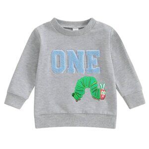 The Very Hungry Caterpillar Birthday Long Sleeve Pullover Top Sweatshirt Sweater